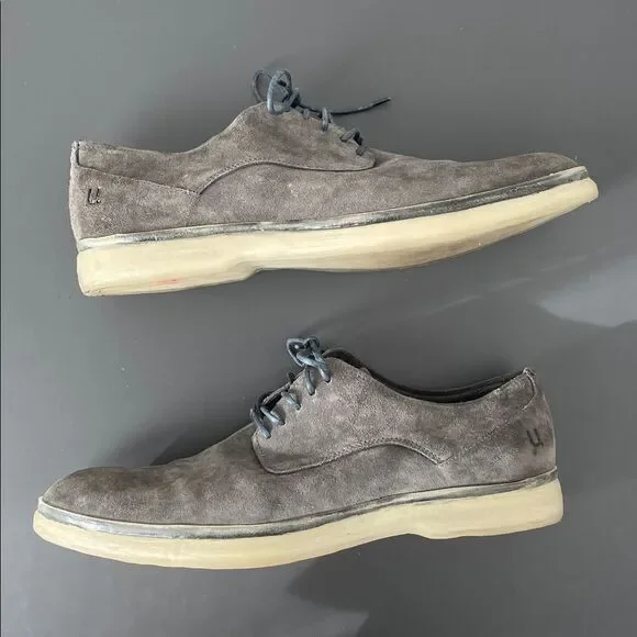 Untamed Street Gray Suede Men's Shoes 44 (US 10) Made in Italy Street Business - Picture 4 of 13